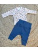 overslag shirt blauwe bloem